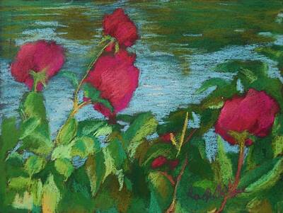  Painting - Flowers On Water by Rachel Rose