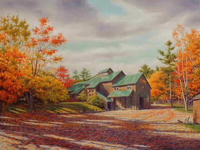 Autumn Barn Paintings
