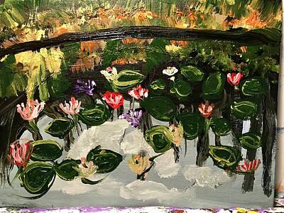  Painting - Lilies  by Richard Dalton