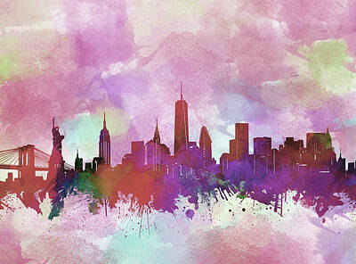Designs Similar to New York Skyline Watercolor 3
