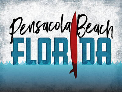 Designs Similar to Pensacola Beach Red Surfboard	