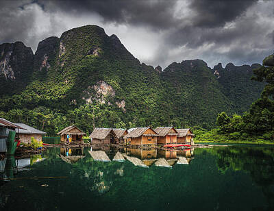  Photograph - Raft Houses at Khao Sok by Ander Alegria