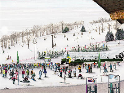 Ski Slopes Original Artwork