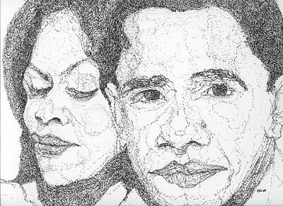 Barack And Michelle Obama Drawings