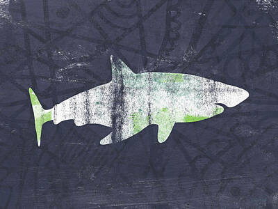 Designs Similar to White Shark- Art by Linda Woods