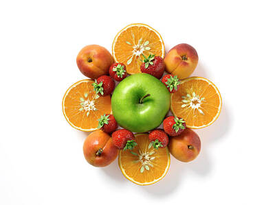 Organic Granny Smith Apples Acrylic Print by Monica Rodriguez