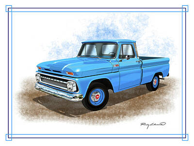 1965 Chevrolet Pick Up Farm Hay Truck Vintage Print ad Pickup Work power 2 pgs 
