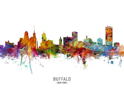 Designs Similar to Buffalo New York Skyline #5