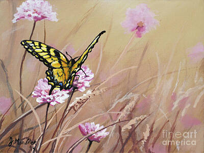  Painting - Butterfly Meadow - Part 1 by Joe Mandrick
