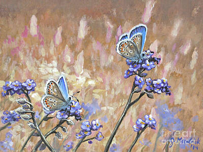 Painting - Butterfly Meadow - Part 3 by Joe Mandrick