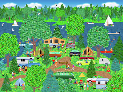 Campground Digital Art