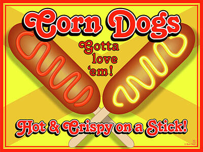 Corn Dogs Art Prints