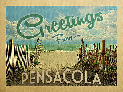 Designs Similar to Greetings From Pensacola Beach
