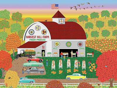 Farm Stand Digital Art Prints