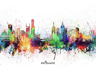 Designs Similar to Melbourne Skyline Artistic