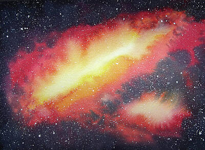  Painting - Nebula painting #1 by Neringa Barmute