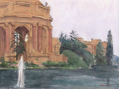  Painting - Palace of Fine Arts, 2018 by Walter Lynn Mosley