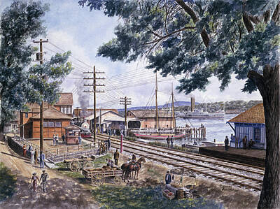 Wagon Trains Paintings