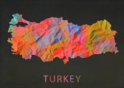 Designs Similar to Turkey Tie Dye Country Map