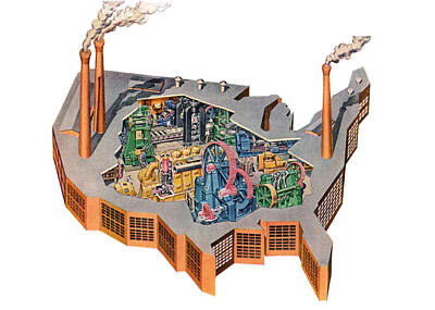 Designs Similar to Us Map As Industrial Factory