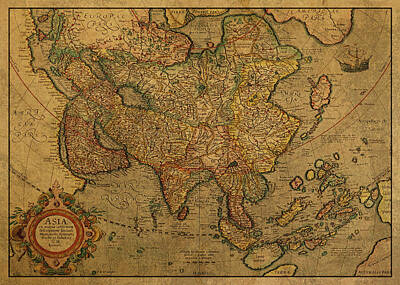 Designs Similar to Vintage Map of Asia 1620