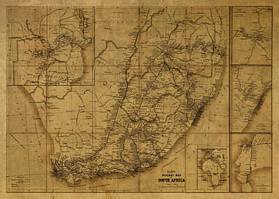 Designs Similar to Vintage Map of South Africa