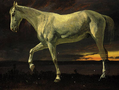 Designs Similar to White Horse and Sunset, 1863