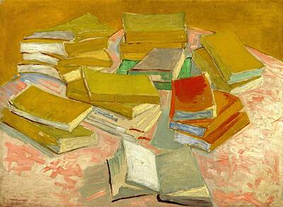 Pile Of Books Paintings