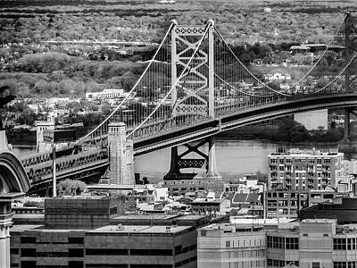  Photograph - Ben Franklin Bridge #2 by Louis Dallara