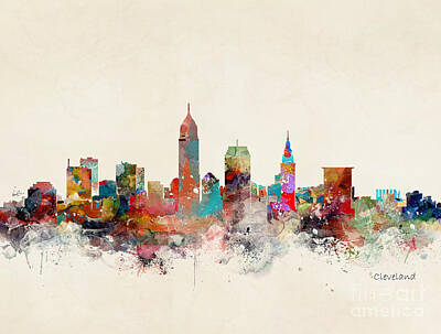 Designs Similar to Cleveland Ohio Skyline #3