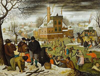  Painting - The Four Seasons Winter #2 by Pieter Brueghel the Younger