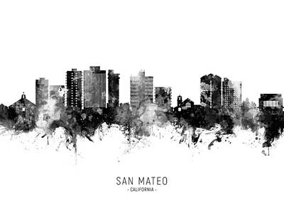 Designs Similar to San Mateo California Skyline #4