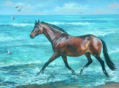 Thoroughbred Gelding Art Prints