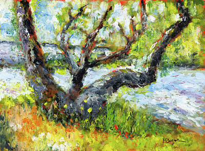  Painting - Beaver Creek at Ona Beach by Mike Bergen