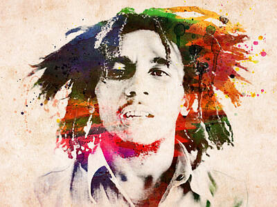 No Woman No Cry - Bob Marley Mixed Media by Paul Lovering - Fine
