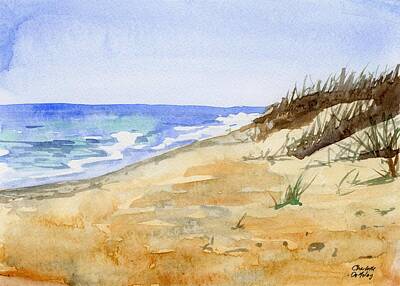  Painting - Dunes in Watercolor II by Charlotte DeMolay