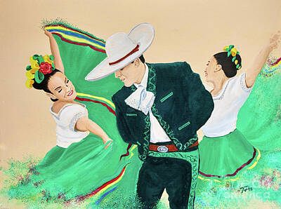  Painting - Folk Dance 1 by Gary 'TAS' Thomas
