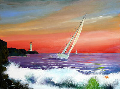  Painting - Into the Wind by Gary 'TAS' Thomas