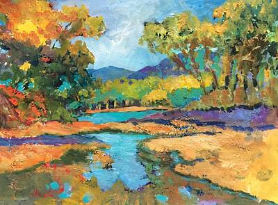  Painting - Napa Distant Mountains by Jessel Miller