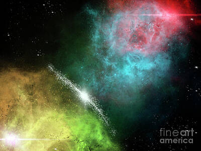 Galaxy Collision Original Artwork