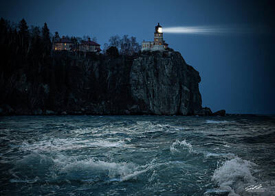  Photograph - Split Rock Beacon #2 by Joe Polecheck