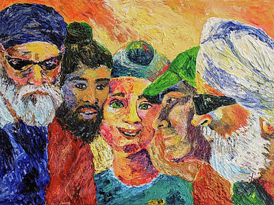  Painting - The Changing face of America by Sarabjit Singh