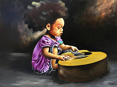  Painting - The Guitar Player by Ka-Son Reeves
