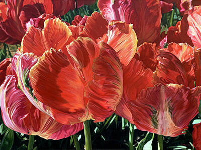  Painting - Wicked Farm Tulips by Lissa Banks