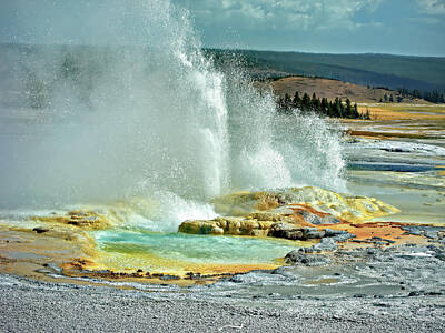  Photograph - Yellowstone Bubbling by Phyllis Stokes