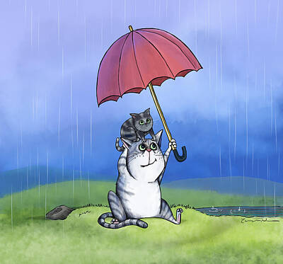  Painting - Rain, Rain by Temah Nelson