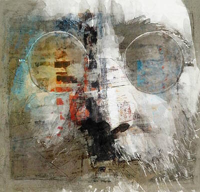 John Lennon Images Mixed Media