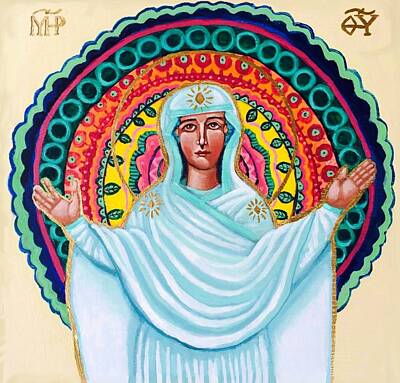  Painting - Our Lady of Middletown by Kelly Latimore