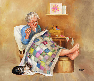 Elderly Woman Art Prints