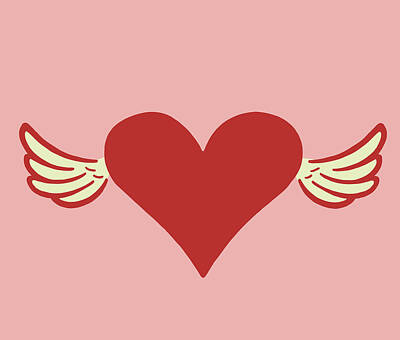 Hearts With Wings Drawings